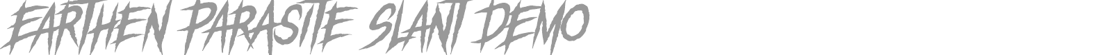Earthen Parasite font preview